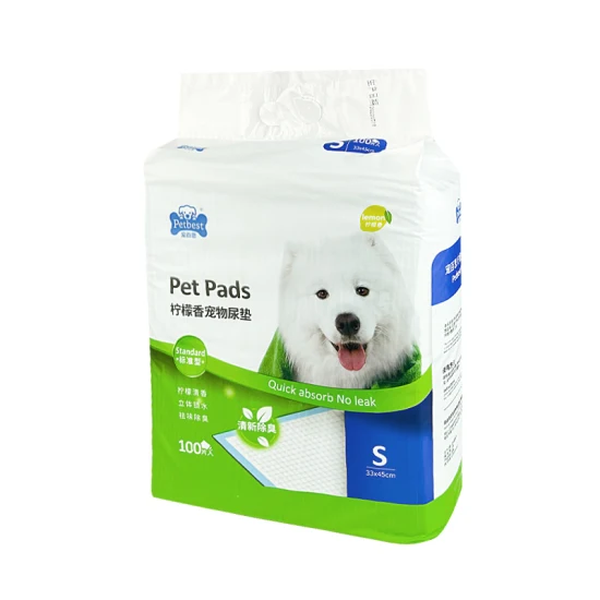 Vente directe d'usine personnalisé chien pipi Pad jetable couche pour chiot pour animaux de compagnie