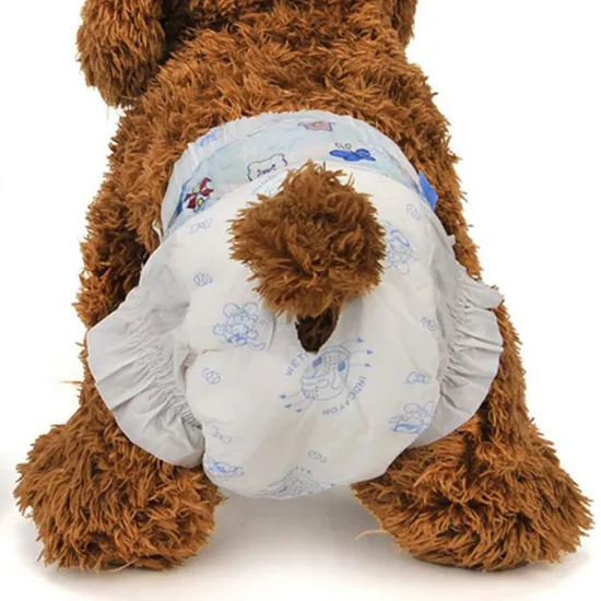 Couches souples jetables personnalisées pour chiens, couches d'entraînement pour animaux de compagnie femelles de toutes tailles